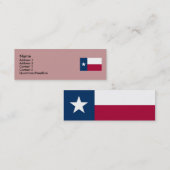 Texas State Flag Mini Visitekaartje (Voorkant / Achterkant)