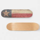 Texas State Flag op Old Wood Grain Persoonlijk Skateboard (Horizontaal)