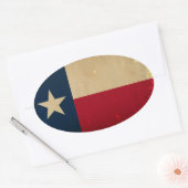 Texas State Flag  Ovale Sticker (Envelop)