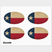 Texas State Flag  Ovale Sticker (Vel)