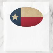 Texas State Flag  Ovale Sticker (Tas)