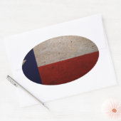 Texas State Flag Ovale Sticker (Envelop)