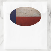 Texas State Flag Ovale Sticker (Tas)