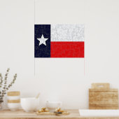 TEXAS STATE FLAG Poster (Keuken)
