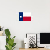 Texas State Flag Poster (Thuiskantoor)