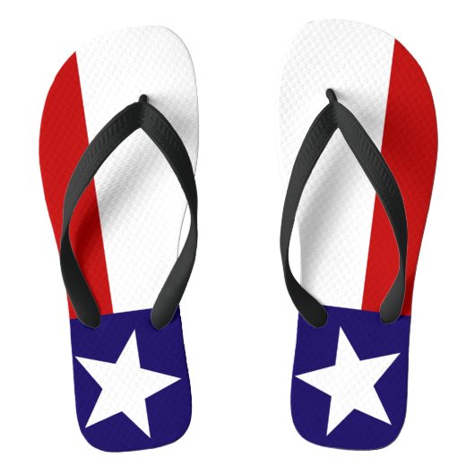 Texas State Flag Pride Teenslippers (Voetbed)