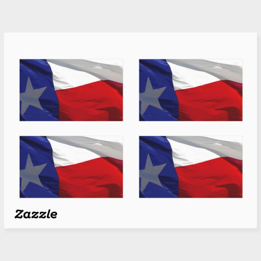 Texas State Flag Rechthoekige Sticker (Vel)