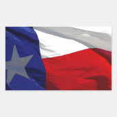 Texas State Flag Rechthoekige Sticker (Voorkant)