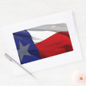 Texas State Flag Rechthoekige Sticker (Envelop)