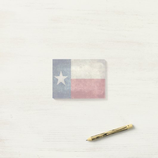 Texas State flag retro post zijn notities Post-it® Notes (Op bureau)