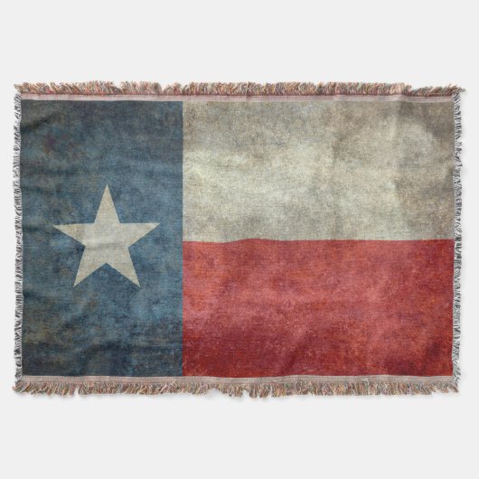 Texas State flag retro style Throw Blanket Deken (Voorkant)