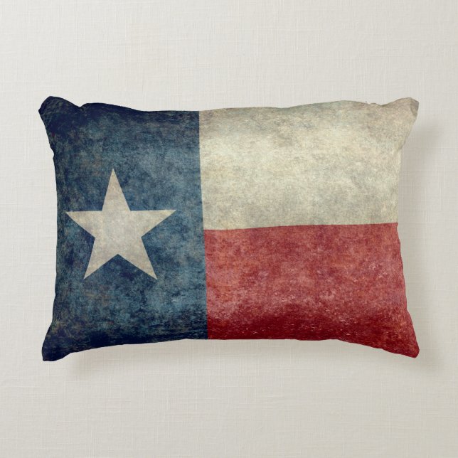 Texas State flag  retro style werpt pillow Decoratief Kussen (Voorkant)