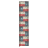 Texas State flag retro Table runner 14x72 Korte Tafelloper (Voorkant)