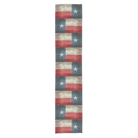 Texas State flag  retro Table runner 14x72 Korte Tafelloper (Voorkant)