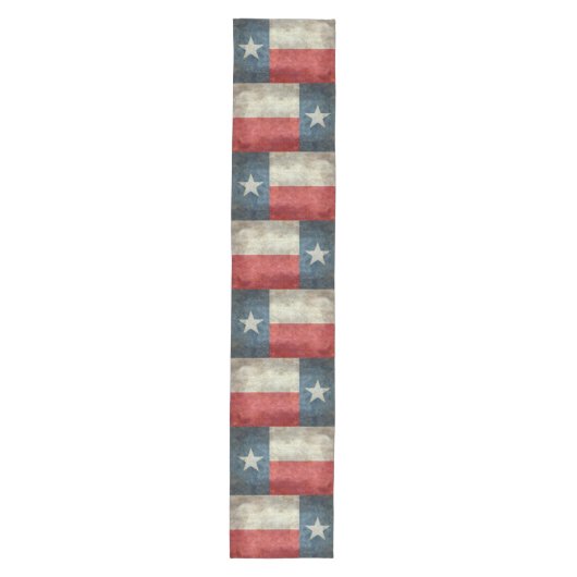 Texas State flag retro Table runner 16x90" Medium Tafelloper (Voorkant)