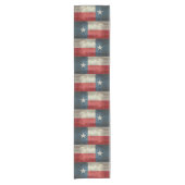 Texas State flag retro Table runner 17x42" Korte Tafelloper (Voorkant)