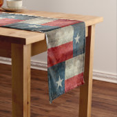Texas State flag  retro Table runner 17x42" Korte Tafelloper (Voorbeeld)