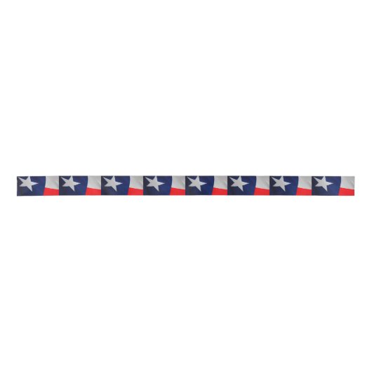 Texas State Flag Ribbon Satijnen Lint (Voorkant)
