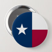 Texas State Flag Ronde Button 4,0 Cm (Voorkant /achterkant)