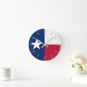 Texas State Flag Ronde Klok (Huis)