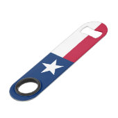 Texas State Flag Speed Flessenopener (Voorkant Gekanteld)