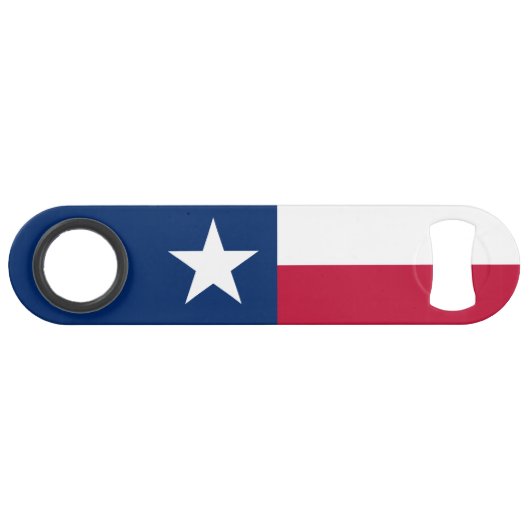 Texas State Flag Speed Flessenopener (Voorkant (Horizontaal))
