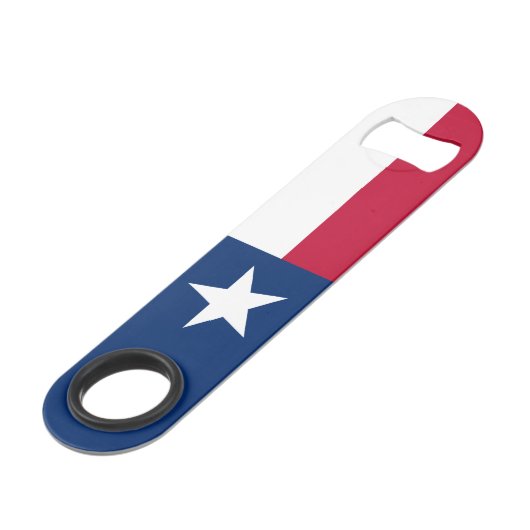 Texas State Flag Speed Flessenopener (Achterkant Gekanteld)