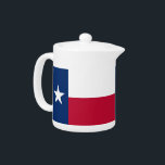 Texas State Flag Teapot Theepot<br><div class="desc">Elegant Teapot met vlag van Texas State. Verenigde Staten van Amerika. Dit product is aanpasbaar.</div>