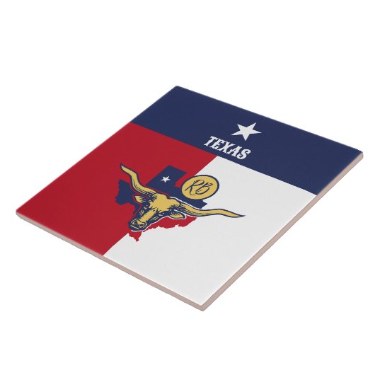 Texas State Flag Tegeltje (Zijkant)