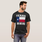 Texas State Flag - Texas Born and Bred T-shirt (Voorkant volledig)