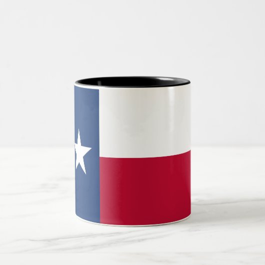 Texas State Flag Two-Tone Coffee Mok (Center)