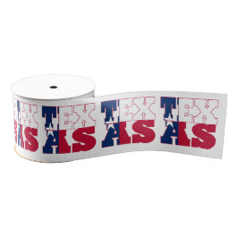 Texas State flag typografie design Grosgrain Lint