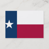 Texas State Flag Visitekaartje (Achterkant)