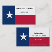Texas State Flag Visitekaartje (Voorkant / Achterkant)