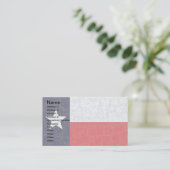 TEXAS STATE FLAG Visitekaartjes (Staand voorkant)