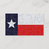 TEXAS STATE FLAG Visitekaartjes (Achterkant)