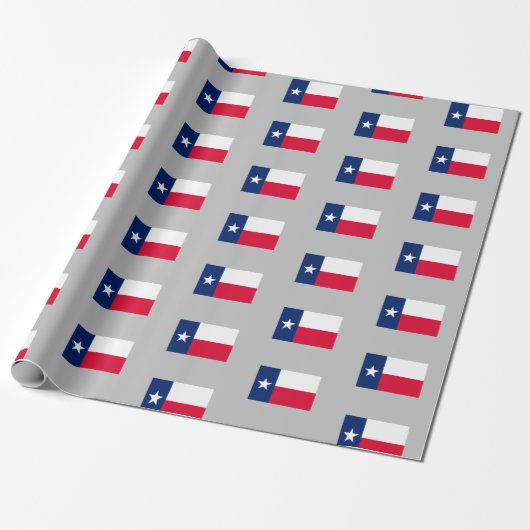 Texas State Flag, Wrapping Paper Cadeaupapier (Uitgerold)