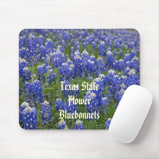 Texas State Flower Bluebonnets Mousepad Muismat (Met muis)
