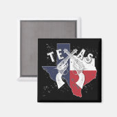 Texas State gekruiste Pistols Souvenir noodlijdend Magneet (Voorkant / Achterkant)