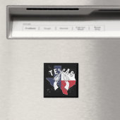 Texas State gekruiste Pistols Souvenir noodlijdend Magneet (Insitu (Vaatwasser))