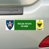 Texas State Guard 4th Reg. Bumpersticker (Op auto)