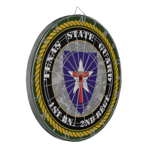 Texas State Guard Dart Board Dartbord (Voorkant Links)