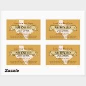 Texas State Honey Product Rechthoek Stickers (Vel)