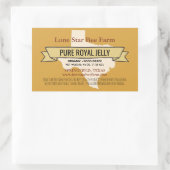 Texas State Honey Product Rechthoek Stickers (Tas)