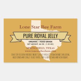 Texas State Honey Product Rechthoek Stickers