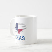 Texas State Kaart USA Patriottisch Texaan Koffiemok (Voorkant links)