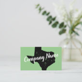  Texas State-kaartensjabloon Visitekaartje (Staand voorkant)