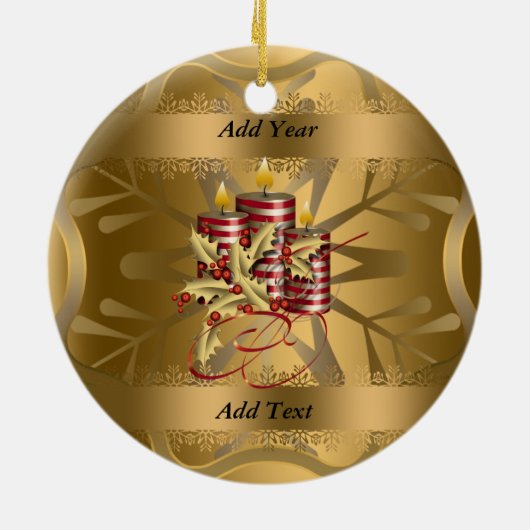 Texas State-kerstversiering Keramisch Ornament (Achterkant)