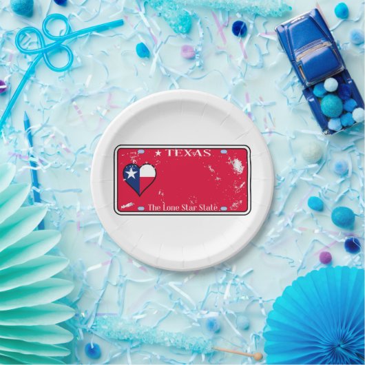 Texas State License Bord met schade (Feest)