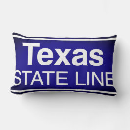 Texas State Line Pillow Kussen